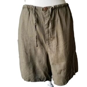 NWT Venezia Women's Linen Lightweight Loose Fit Breathable Casual Shorts 14/16